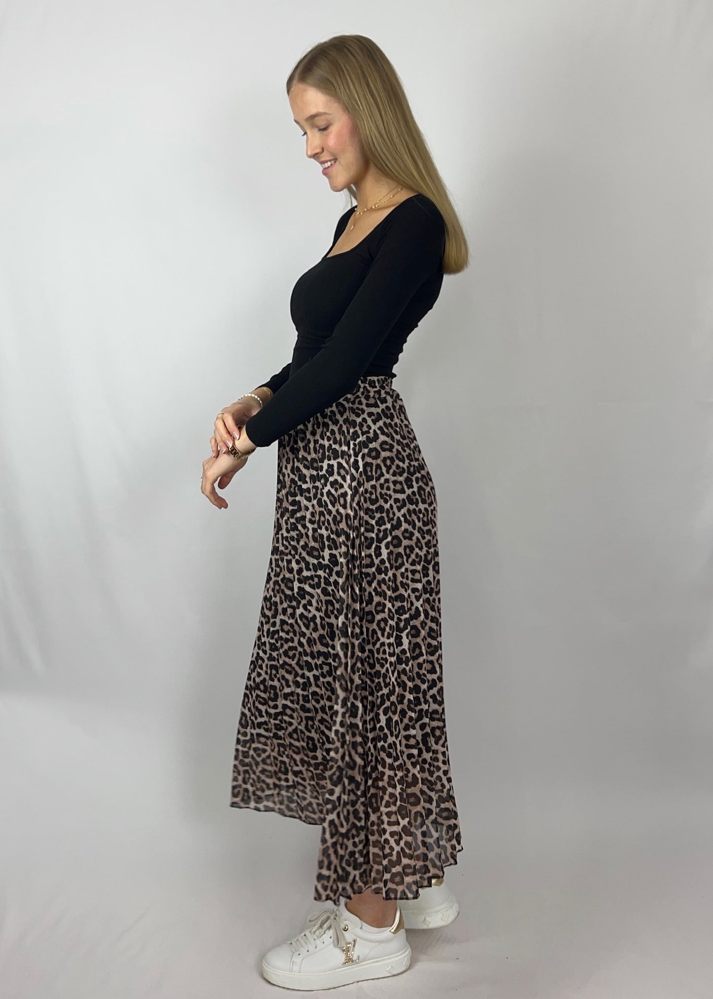 Langarm mit kantigem Ausschnitt & leichtem Ripp - Lana