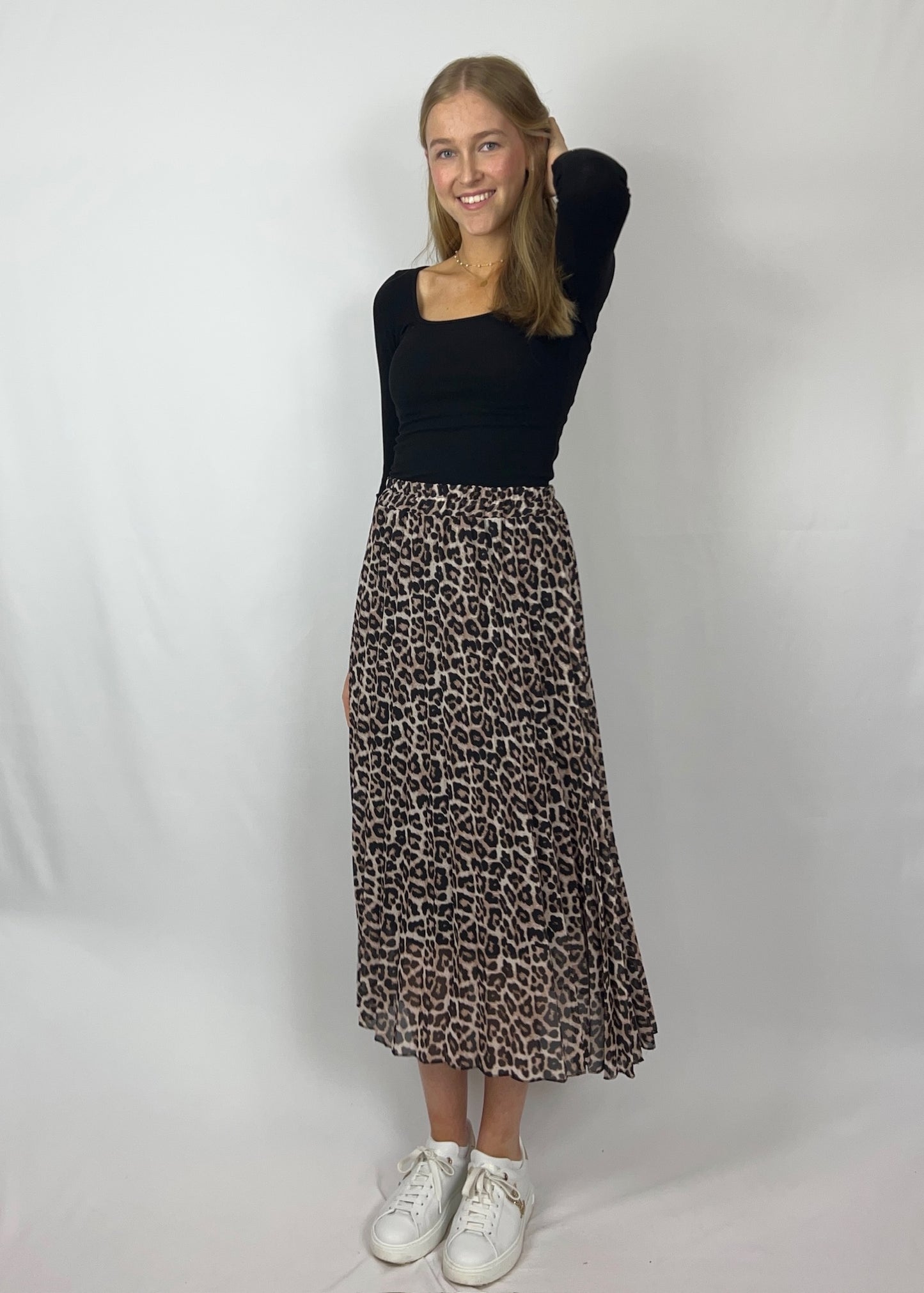 Langarm mit kantigem Ausschnitt & leichtem Ripp - Lana