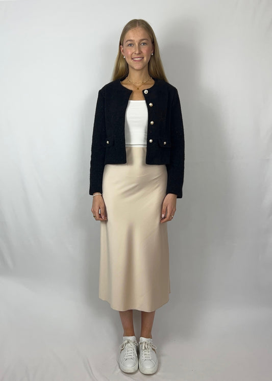 Sarina x Tonia x Thea x Scrunchie - beige schwarz