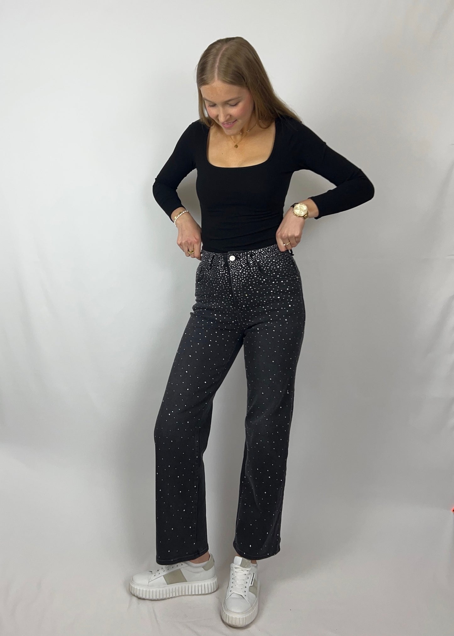 Glitzer Jeans - Gina