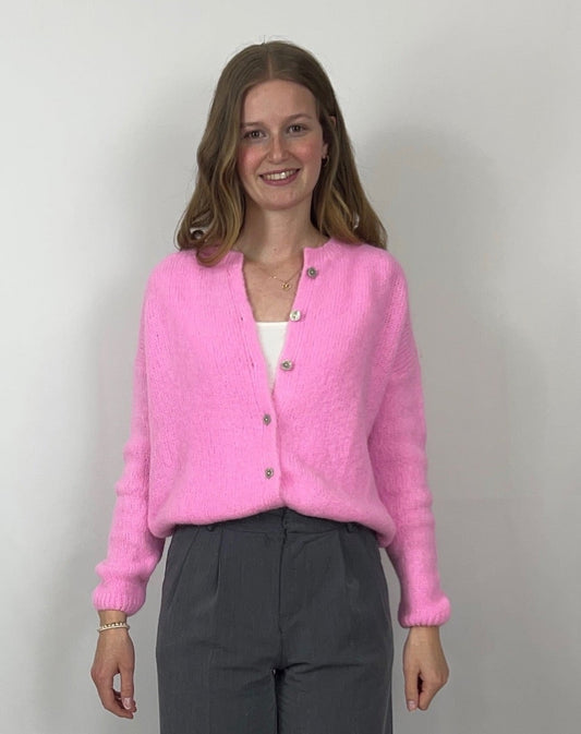 Strickjacke mit Alpacka Wolle - Stella