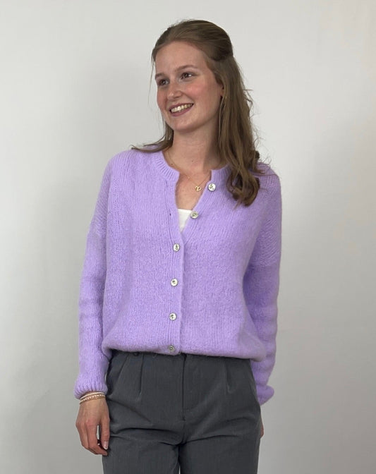 Strickjacke mit Alpacka Wolle - Stella