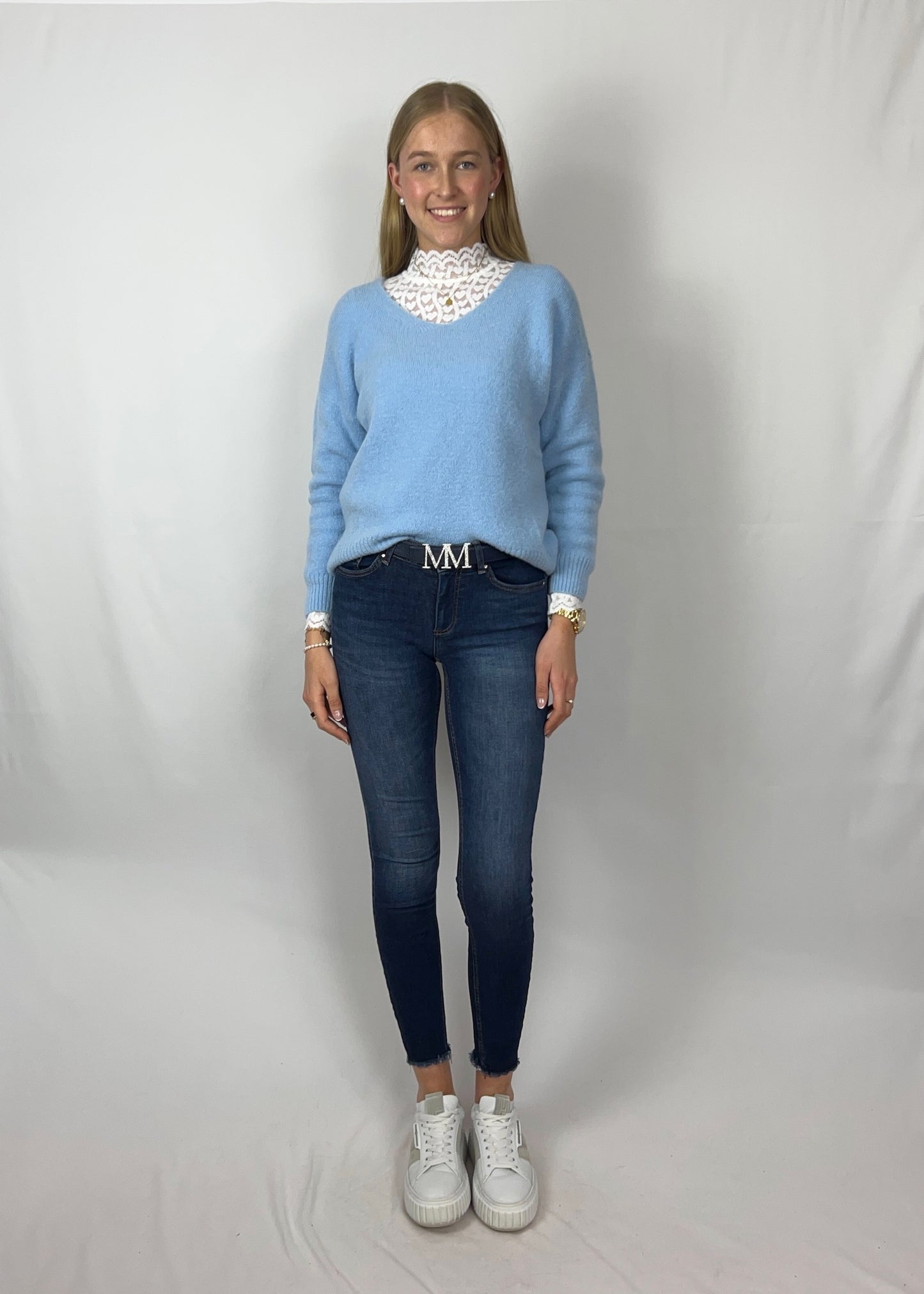 Alpaka Pullover mit V-Ausschnitt - Akira