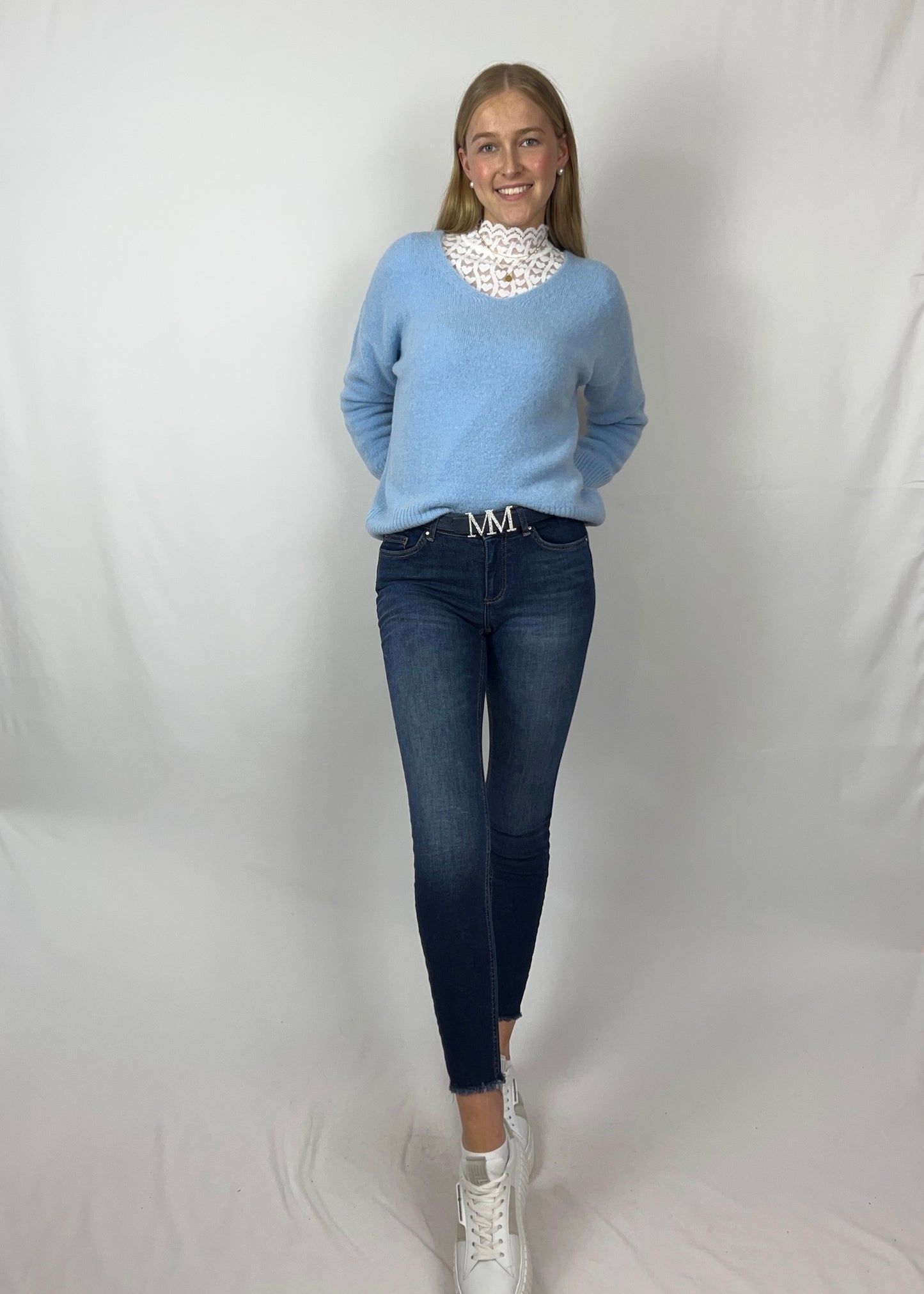 Alpaka Pullover mit V-Ausschnitt - Akira