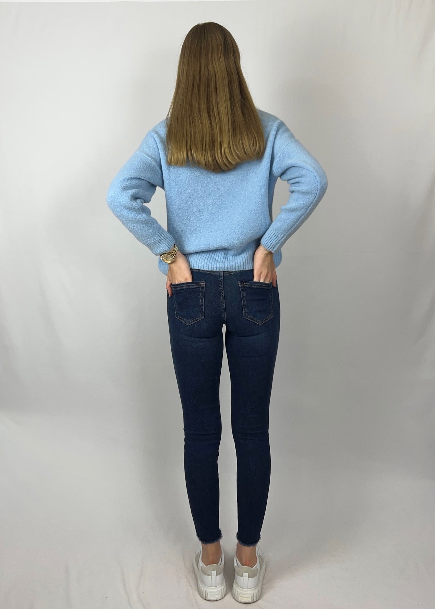 Alpaka Pullover mit V-Ausschnitt - Akira