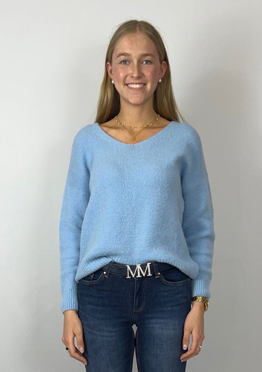 Alpaka Pullover mit V-Ausschnitt - Akira