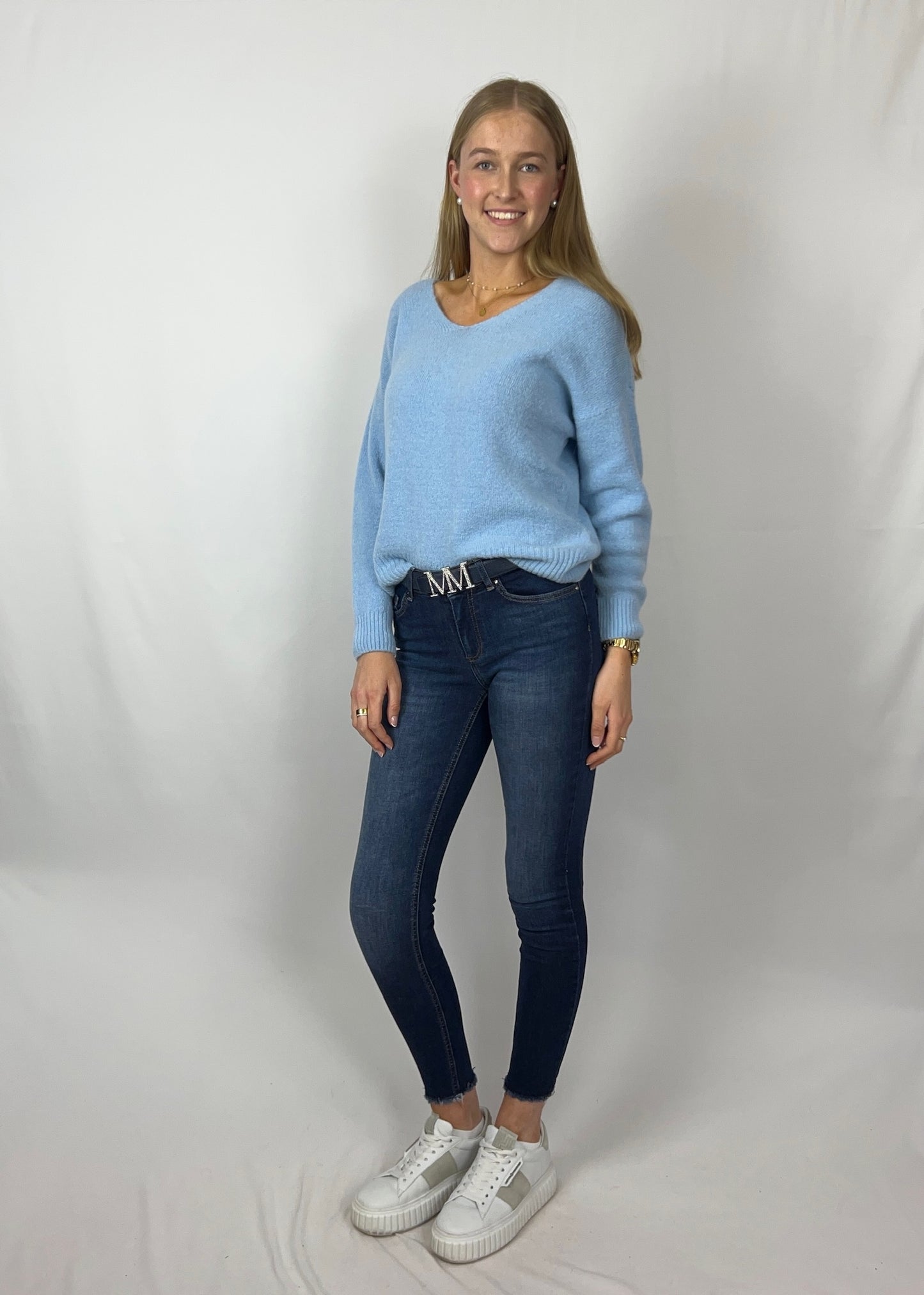 Alpaka Pullover mit V-Ausschnitt - Akira