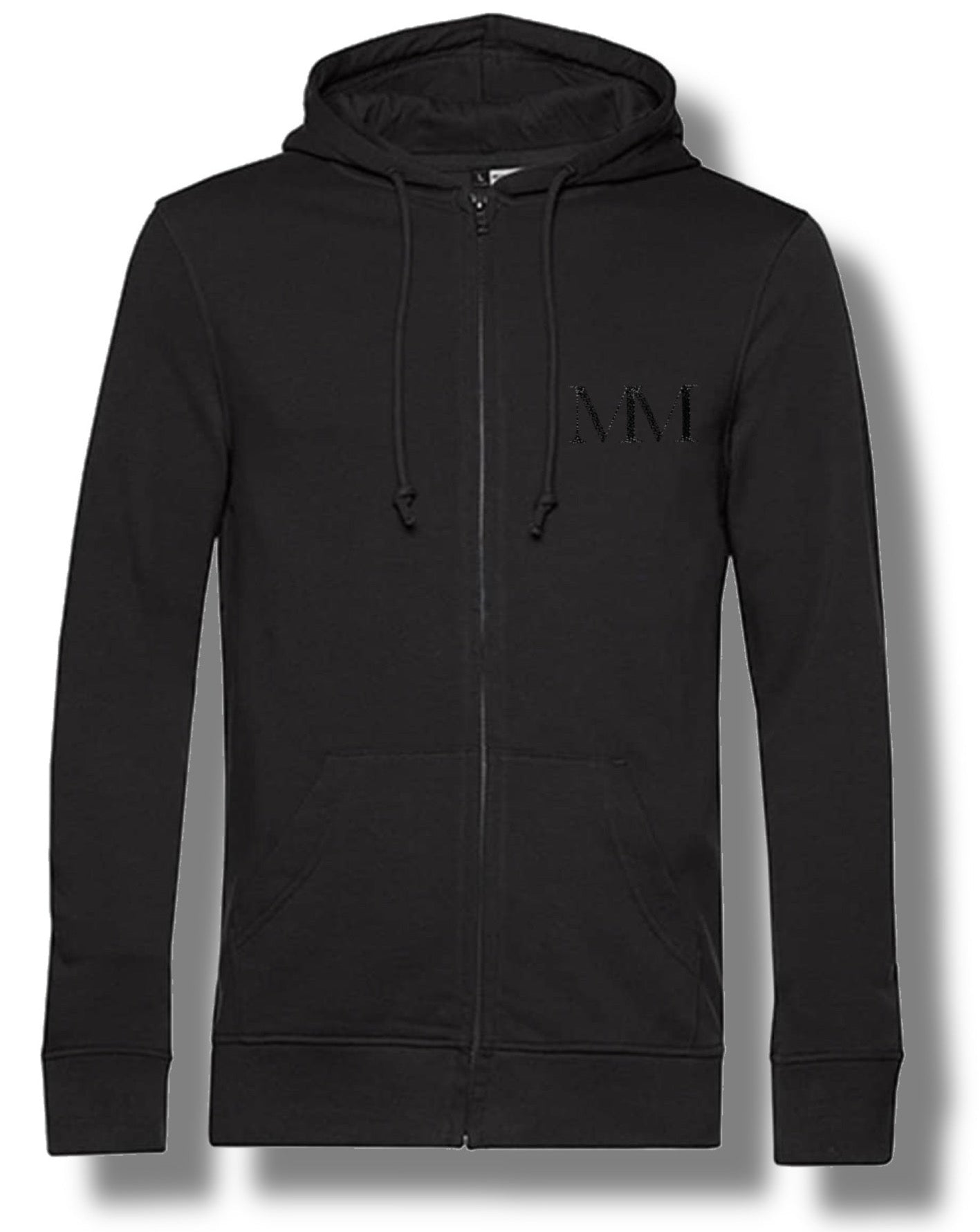 Glitter Heart Zipped Hood Jacket