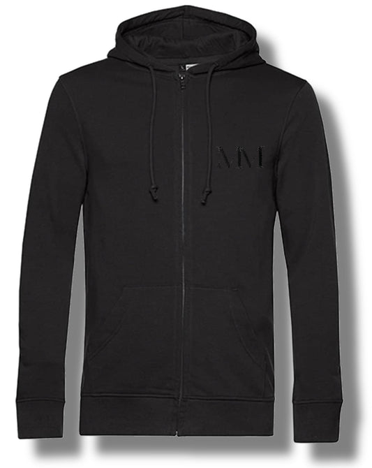 Glitter Heart Zipped Hood Jacket