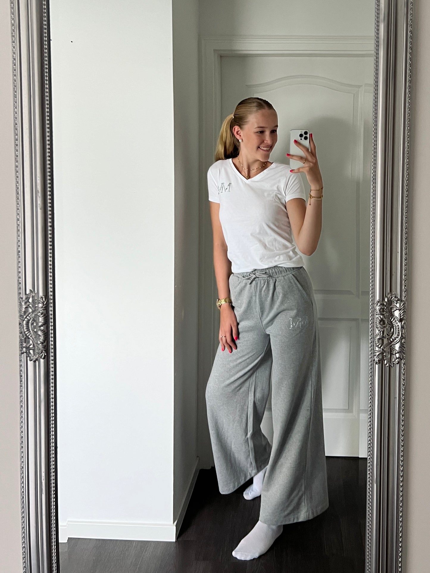 Glitter Wide Leg Joggers