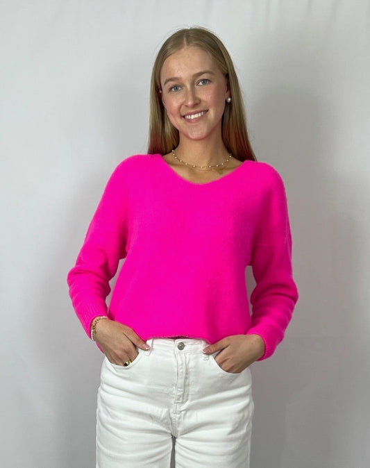 Alpaka Pullover mit V-Ausschnitt - Akira