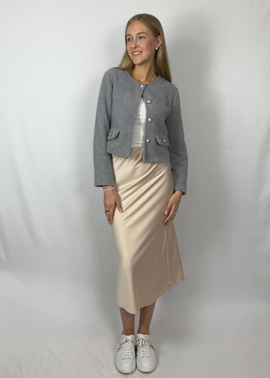 Sarina x Tonia x Thea x Scrunchie - beige grau