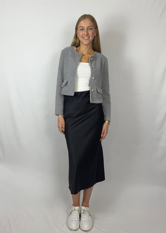 Sarina x Tonia x Thea x Scrunchie - schwarz grau