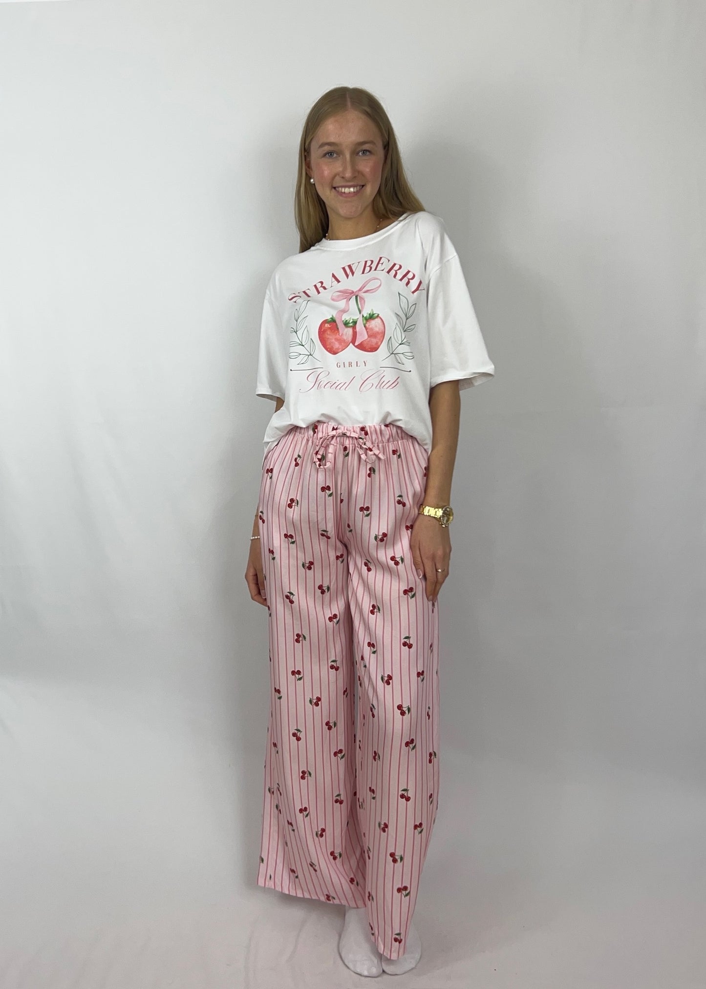 Pyjama Hose - Cherry