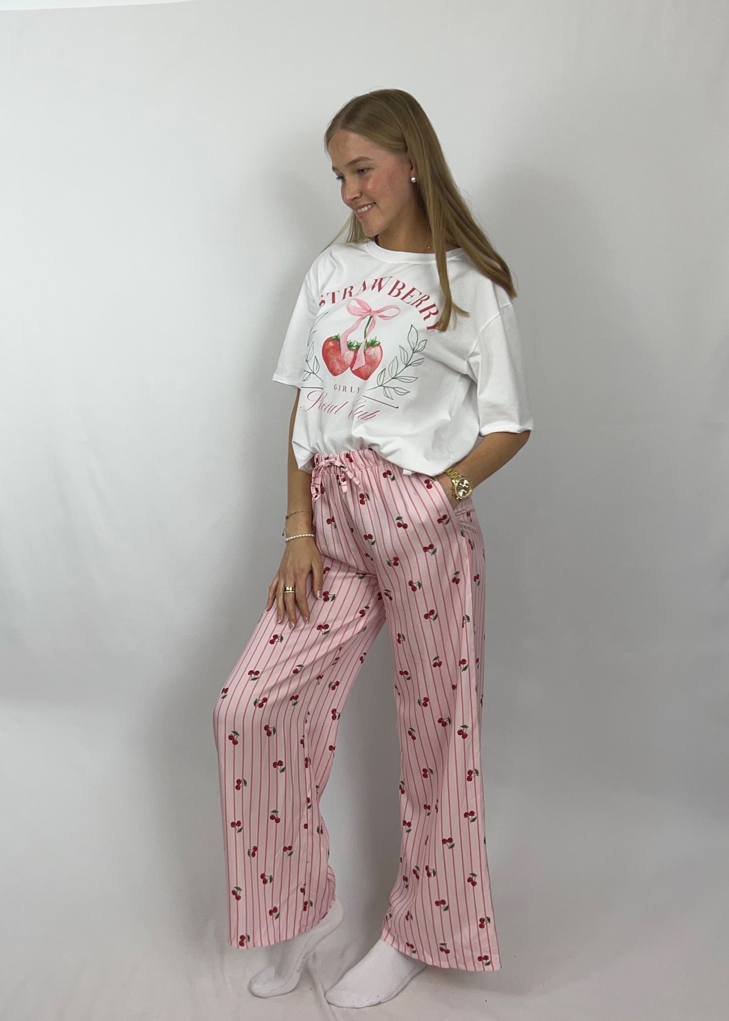 Pyjama Hose - Cherry