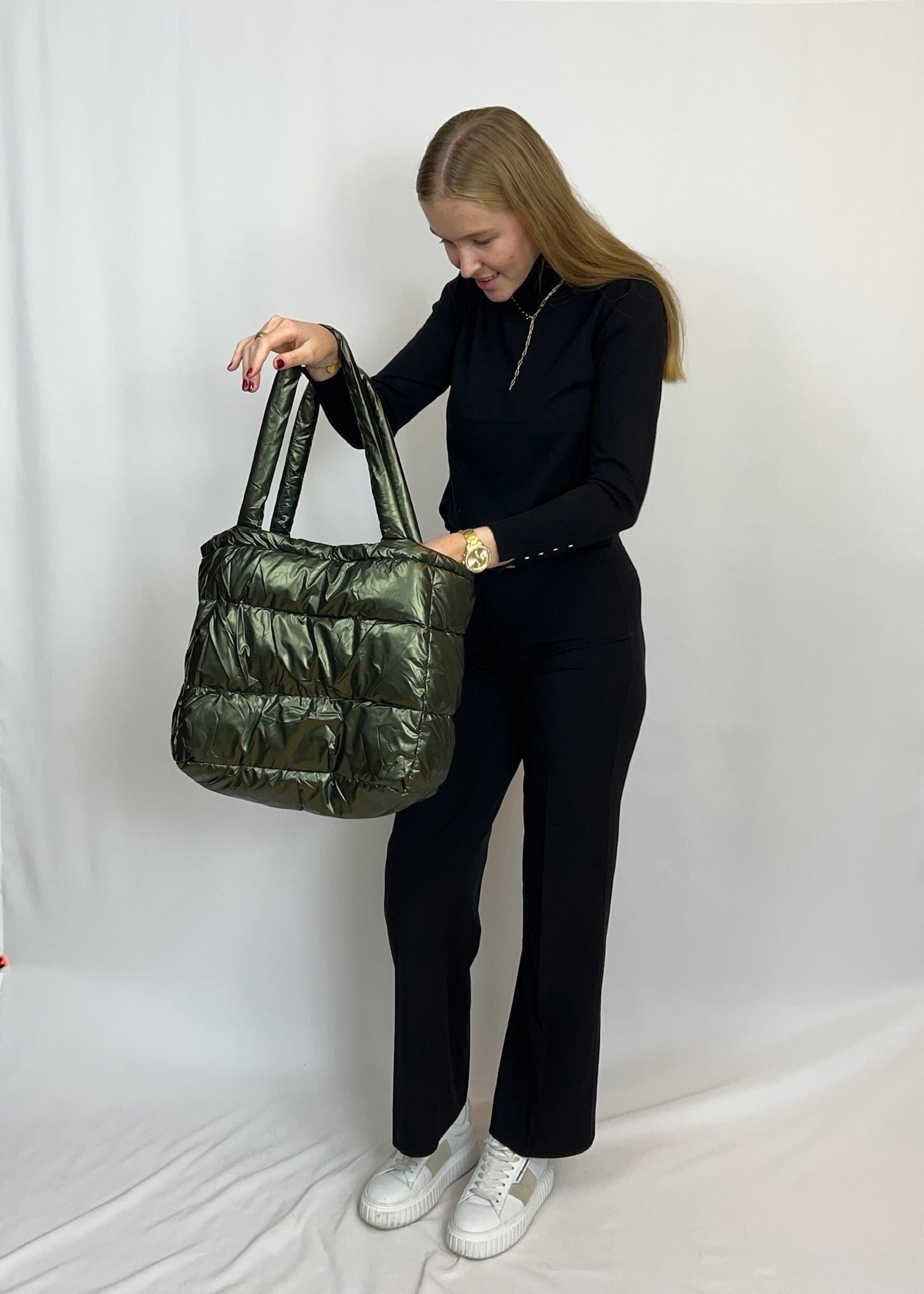 Tamina - Tragetasche mit gesteppter Daunenoptik