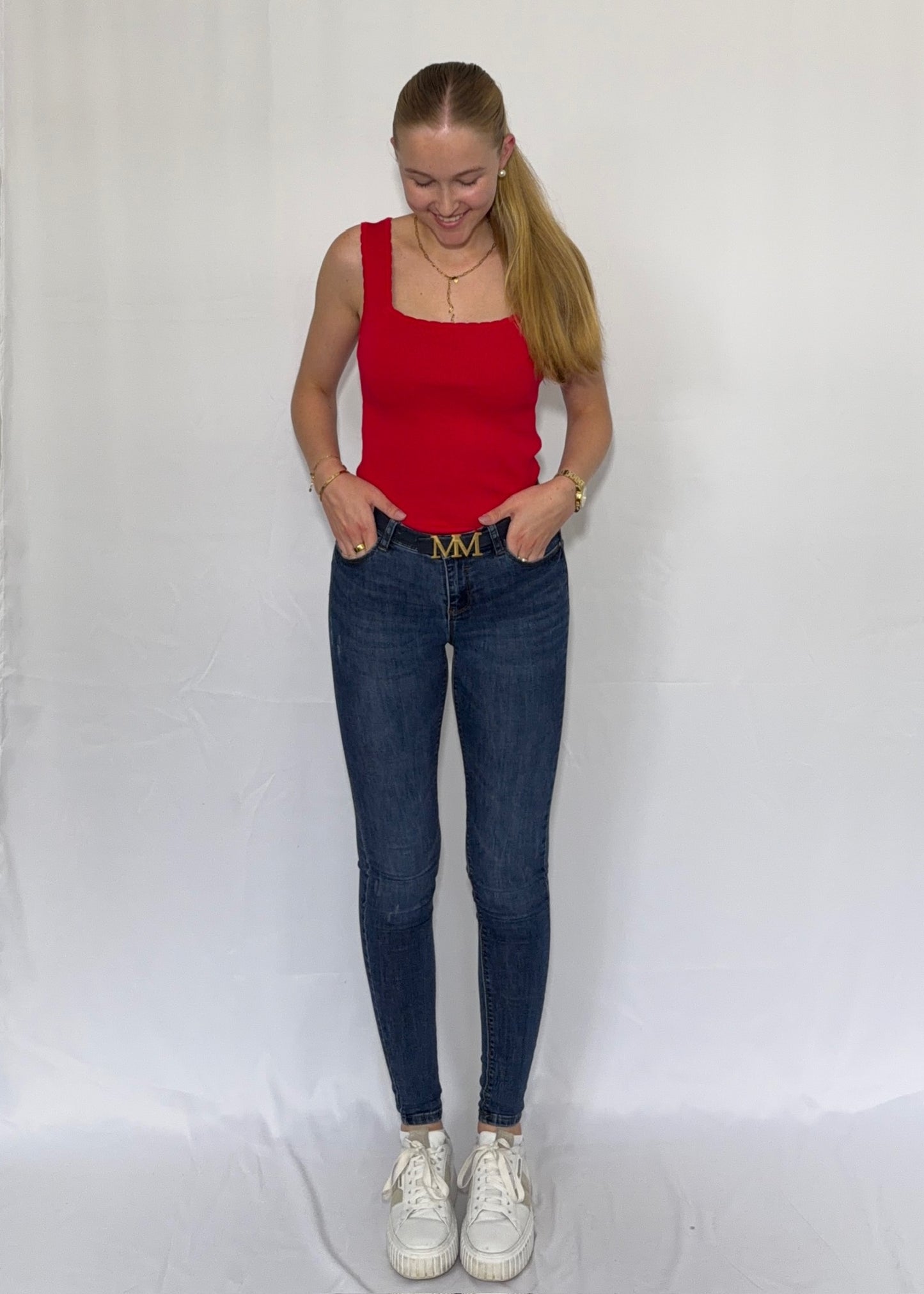 Trixi - Elegantes Top mit Wellendekolleté