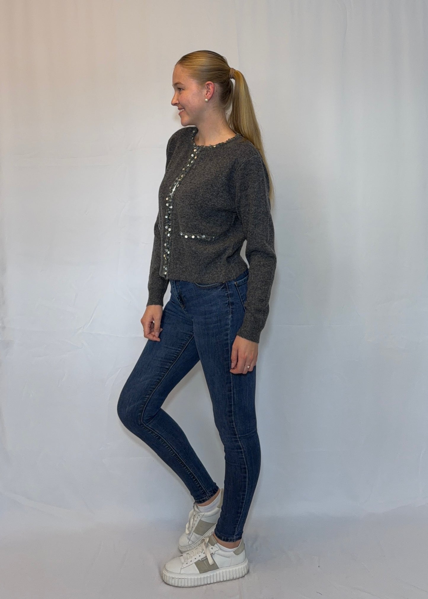 Palina - Pailletten Cardigan