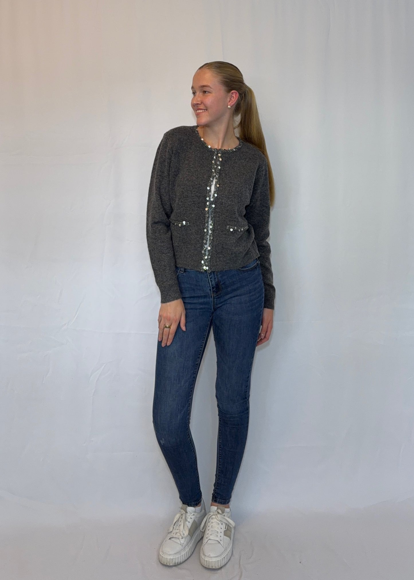 Palina - Pailletten Cardigan
