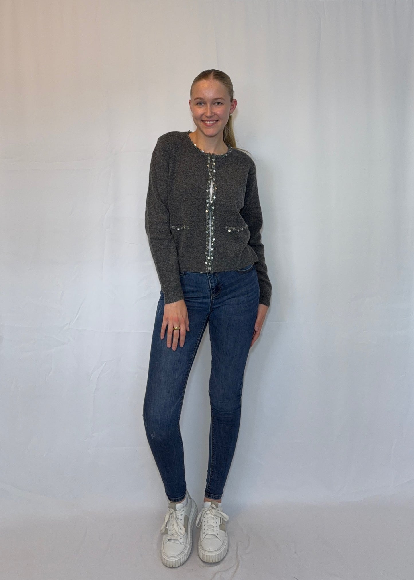 Palina - Pailletten Cardigan